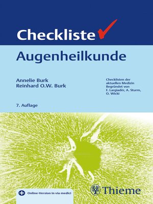 cover image of Checkliste Augenheilkunde